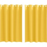  Zavjese 2 pcs žuta boja senfa 175 x 140 cm Poliester | shoptok.hr