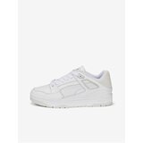 Puma Slipstream Mens Leather Sneakers White-Nimbus Cloud - Men