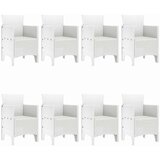  Vrtni set za objed 9 pcs Bijela Polipropilen | shoptok.hr