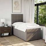 vidaXL Box spring postelja z vzmetnico taupe 100x200 cm blago, (21307039) | Shoptok.si