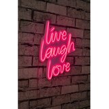 Wallity Live Laugh Love - Pink Pink Decorative Plastic Led Lighting Cene