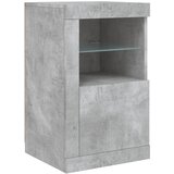  Komoda s LED svjetlima siva boja betona 163x37x67 cm | shoptok.hr