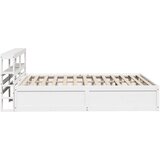  Okvir kreveta s uzglavljem bijeli 120 x 190 cm od borovine | shoptok.hr