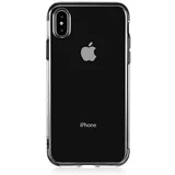 tanek silikonski ovitek za iPhone 11 Pro Max - prozoren s črnim robom