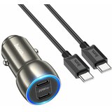 hoco. auto punjač 2x Type C + kabel Type C na Type C PD 40W Z48 sivi | shoptok.hr