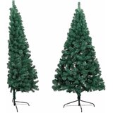  Umjetna osvijetljena polovica božićnog drvca zelena 240 cm | shoptok.hr