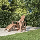  Vrtni stol Adirondack smeđi 38 x 38 x 46 cm HDPE | shoptok.hr