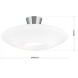 Orion dl 7-566/2 - plafonsko svetlo blanc 2xE27/60W/230V prečnik 49 cm mat hrom | Eponuda.com