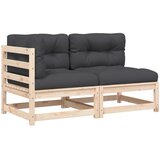  The Living Store Vrtni kavč dvosed z blazinami trdna borovina - Vrtni Kavč, (21461493) | Shoptok.si