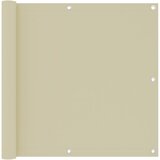 Balkonski zastor krem 90 x 300 cm od tkanine Oxford | shoptok.hr