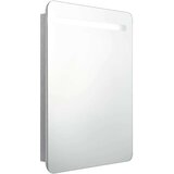 vidaXL led kopalniška omarica z ogledalom betonsko siva 60x11x80 cm | Shoptok.si