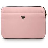 Guess OVITEK ZA 13 INČNI PRENOSNIK IZ NAJLONA TRIKOTNI LOGO ROZA, (21833826) | Shoptok.si
