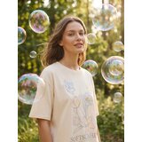 Sinsay Pamučna majica s cvjetnim printom | shoptok.hr