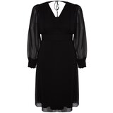 Trendyol Curve Plus Size Dress - Black - A-line Cijene