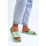 Kesi Women's Slippers With Emoticons Green Cosette Cene