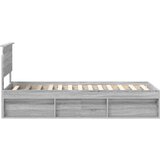  Okvir za krevet s uzglavljem Siva Sonoma 75 x 190 cm | shoptok.hr
