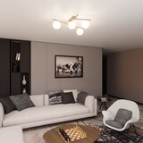  Stropna svetiljka SMART 4xE14/10W/230V bež/bela | Eponuda.com