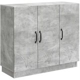  Strani šal Betonsko siva 89 x 34,5 x 77 cm Inženirski les, (5000218067) | Shoptok.si