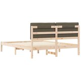  Posteljni okvir z oblazinjenim vzglavjem Taupe 150 x 200 cm, (5000101621) | Shoptok.si