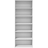  Visoka komoda bijela 70x41x185 cm od konstruiranog drva | shoptok.hr