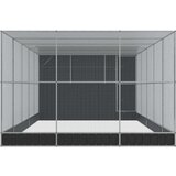 vidaXL Kavez za ptice s produžetkom srebrni 704x303x216 cm čelični | shoptok.hr
