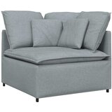  Modularna sofa s podnožjem i jastucima, tkanina, svijetlo siva | Shoptok.si
