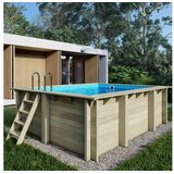  Drveni bazen AQUA 4,65x2,85 - V.1,24 m - sidrenje betoniranjem | shoptok.hr