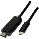 USB-C® / HDMI adapterski kabel USB-C® vtič\, HDMI-A vtič 3.00 m črna UA0330 USB-C®-Display kabel, (20417741)