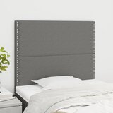  Uzglavlje tamno sivo 100x5x118/128 cm tkanina | shoptok.hr