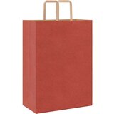  Papirnate vrećice 50 kom s ručkama crvene 32x17x44 cm | shoptok.hr