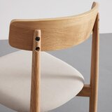 Bessagi Home stol noah, bež, masiven hrast | Shoptok.si