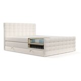Maison de Rêve Kremno bela boxspring postelja s prostorom za shranjevanje 200x200 cm Blend – | Shoptok.si