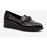 VINCEZA Women's Black Patent Loafer Shoes Polike Cijene