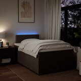  Krevet s oprugama i madrac svjetlosivi 120 x 200cm od tkanine | shoptok.hr