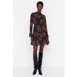 Trendyol Brown Floral Pattern Dress | shoptok.hr