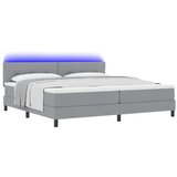  Krevet s opruga kutije Svjetlosiva 200 x 200 cm tkanina | shoptok.hr