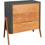 Troll nursery® komoda torsten™ seal grey/teak | shoptok.hr