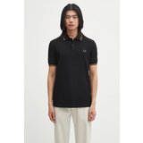 Fred Perry Pamučna polo majica boja: crna, bez uzorka, M3600 Cijene