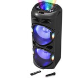 Akai karaoke 350W, EQ, FM, BT, USB, SD, dual ulazi, daljin, bež mik, crni DJ-Y5L | shoptok.hr