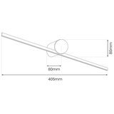  Kupatilsko LED osvetljenje za ogledalo ARTIST LED/6W/230V 40 cm IP44 crna | Eponuda.com