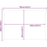  Jedro za sunce Žuta i bijela 7 x 5 m 100% poliester Oxford | shoptok.hr