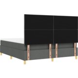  Krevet s podnožjem s madracem i klupom tamno sive tkanine 180x200 cm | shoptok.hr