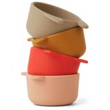 Liewood set štirih skledic iz silikona malene apple red/tuscany rose multi mix | Shoptok.si