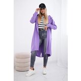 Kesi Cardigan with oversize print in purple color | shoptok.hr