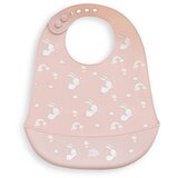 Interbaby Silikonski podbradak za bebe - Zečić roza | shoptok.hr