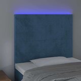  Uzglavlje tamnoplavo 80x5x118/128 cm baršunasto | shoptok.hr
