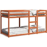  Krevet na kat voštano smeđi 75 x 190 cm od masivne borovine | shoptok.hr