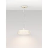 Nova Luce Kremno bela aluminijasta LED zatemnitvena viseča svetilka ø 40 cm Noelia – | Shoptok.si