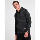 Ombre Bluza męska nierozpinana kangurka z kapturem - grafitowy melanż Cijene