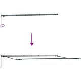  Skrovita tenda Zelena i žuta 600 × 350 cm Poliester i čelik | shoptok.hr